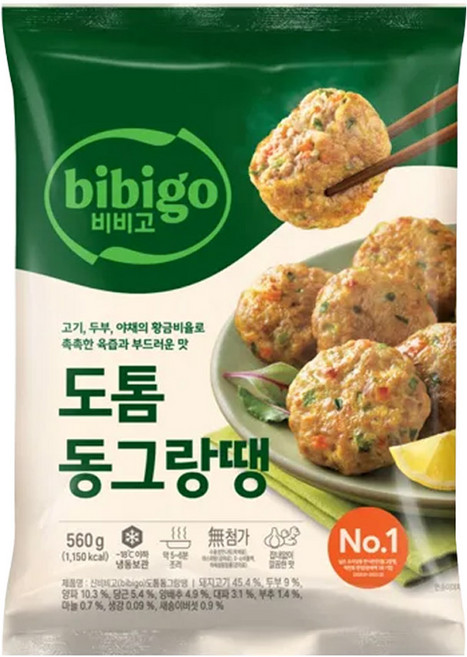 비비고 도톰 동그랑땡 (냉동), 560g, 1개