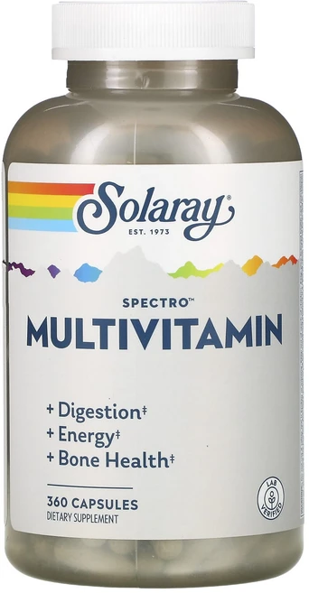 Solaray Spectro 종합 비타민 캡슐 360 정, SolaraySpectro종합비타민캡슐360정, 1개, 360정 - 쿠팡