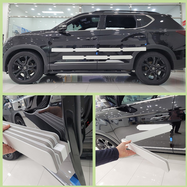 [강판 바디차량용] 문콕방지도어가드 바이콕. 초간단설치, 바이콕(경차/소형 전용), 화이트, 1개