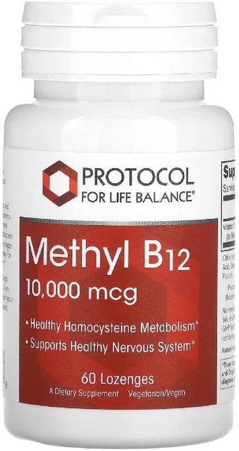 Protocol for Life Balance 메틸 B-12 10000 mcg 60 드롭, 1병 - 쿠팡