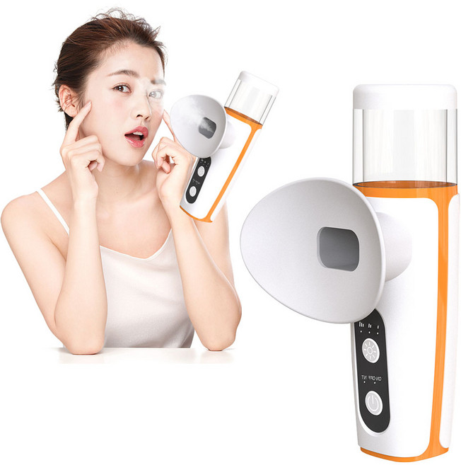 Garrl무선 눈 온열 수분공급기 나노 미스트 휴대용 안부 수분공급기 안부 가습기 충전식 피부 겸용, 화이트