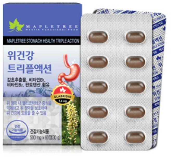 메이플트리 위건강 트리플액션 영양제, 60정, 7개