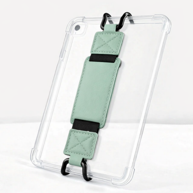 이북리더기 가죽 핸드 스트랩, 1개, 민트, 6.5인치