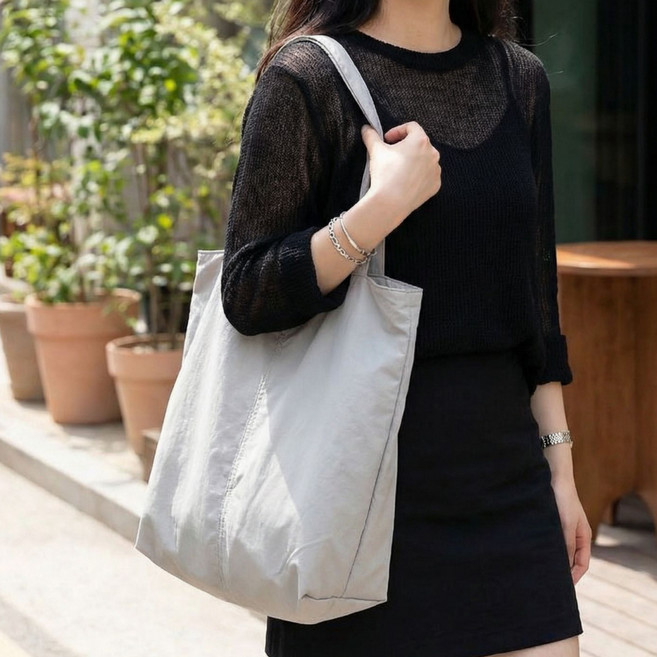 아트니 바스락 나일론 숄더백 에코백 데일리 수납 가벼운 가방