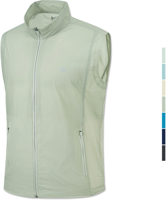 남성 초경량 집업 바람막이 등산 작업 조끼 (95~110) 골프 등산 아웃도어 빅사이즈 (MBVM403)