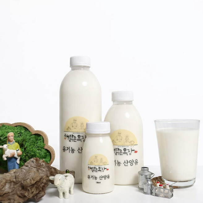유기농산양유 100% 해맑은목장 산양유단백질 산양우유 (농식품부 장관상 수상), 500ml, 7개