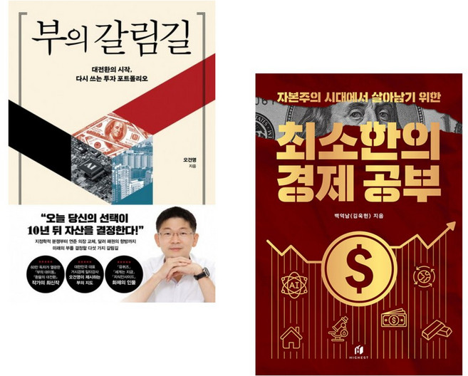 (오건영) 부의 갈림길 + (백억남) 자본주의 시대에서 살아남기 위한 최소한의 경제 공부 (전2권)