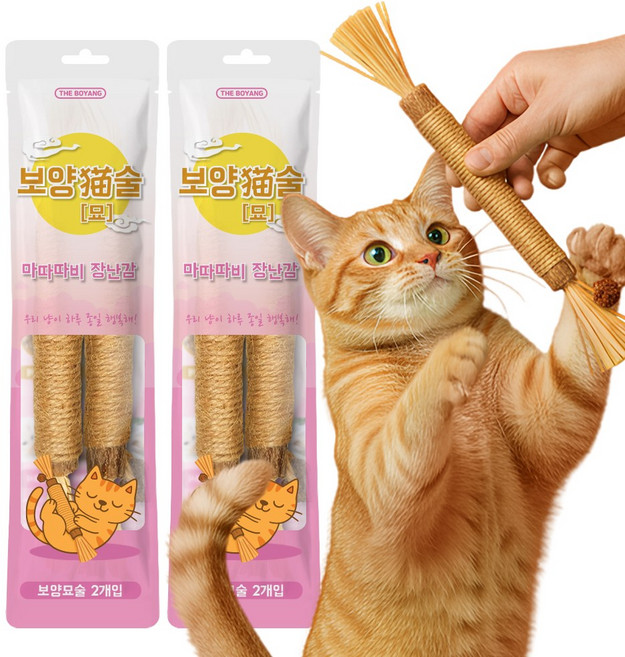더보양 보양묘술 고양이 수제 장난감, 4개, 마따따비