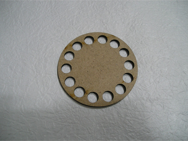 양말목부자재 베이스판 원형 양말목 공예 직조틀 집콕 약7cm, 1개