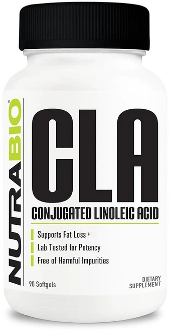 NutraBio CLA 공액 리놀레산 보충제 800mg 소프트젤 90정, 1개 - 쿠팡