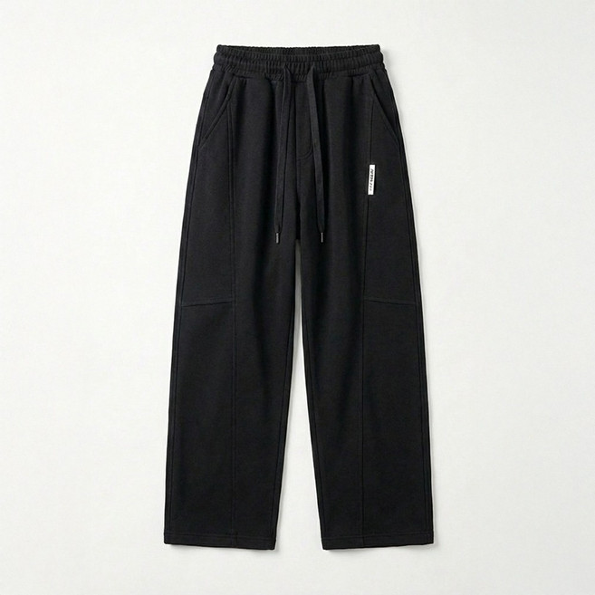 주니어 아동공용 세미 와이드 베이직 밴딩 트레이닝 팬츠