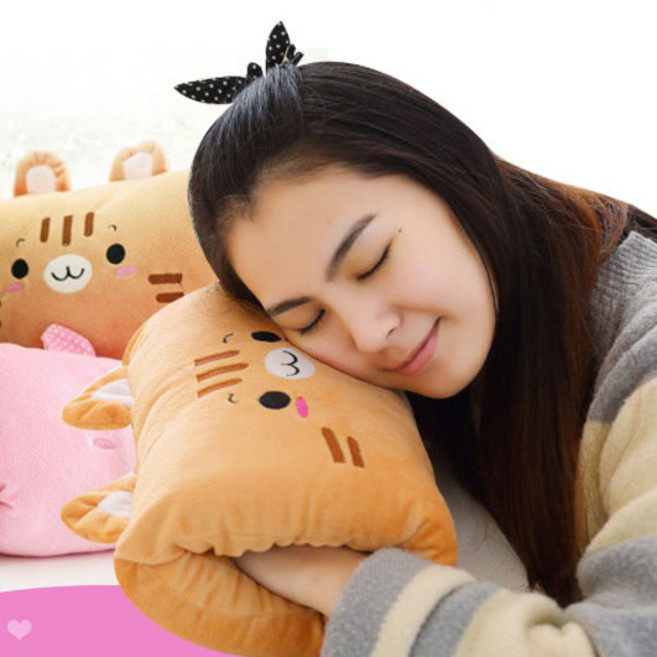 프라이스마켓 사무실 낮잠베개 수면베개 책상베개, 핑크토끼, 1개