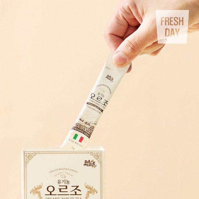커피대용 무카페인 임산부 유기농 오르조 보리차 스틱, 2개, 30개입, 2g