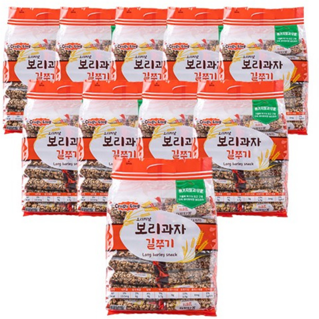 오리지날 길쭈기 길쭉이 보리과자 곡물 스낵 4kg 대용량, 12.5g, 320개