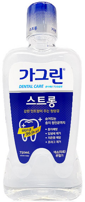 가그린 스트롱 구강청결제, 750ml, 12개