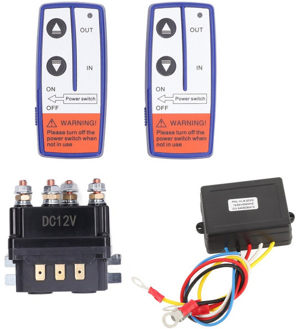산업용 차량용 윈치 릴레이 키트 컨트롤러 원격 접촉기 스위치 12V 250A