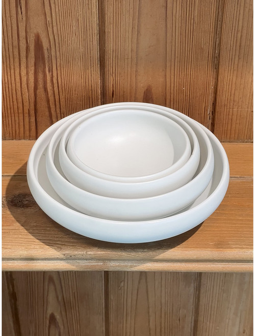 솔솔푸른솔 순수무광 오목찬기 4size, 화이트, XL, 1개