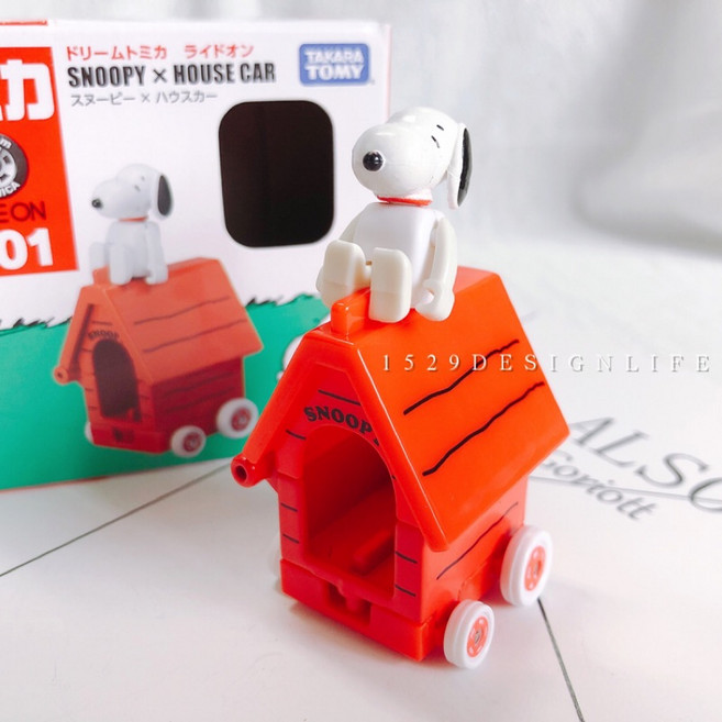 TAKARA TOMY 多美小汽車 Dream Tomica Ride On R01 史努比房屋小車, 1個