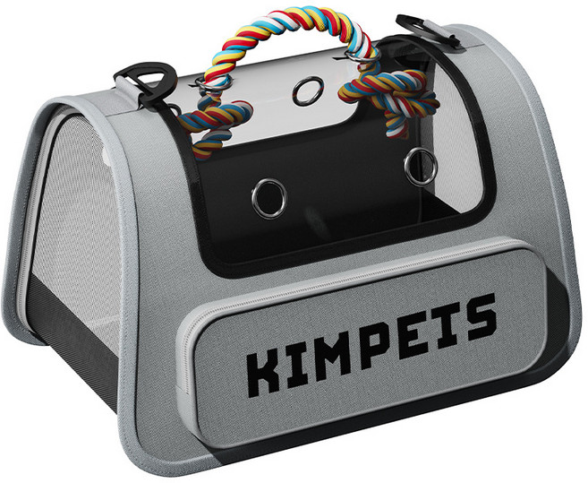호밍사이 반려동물 와이드 통풍 숄더백 이동가방 고양이 이동장 강아지 이동가방 통풍 이동가방, 1개, 그레이
