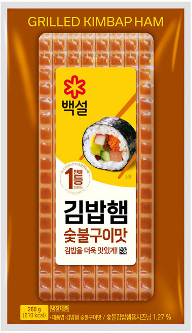 CJ 백설 숯불구이맛 김밥햄 260g, 1개