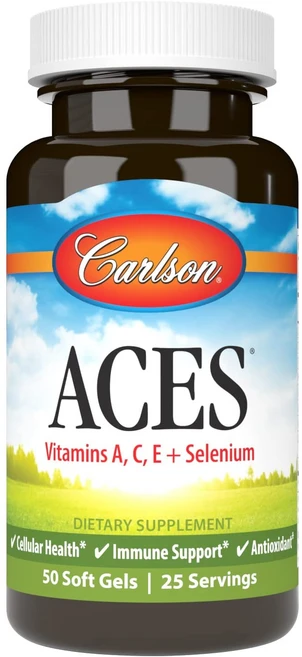 Mapeinc 칼슨 ACES 비타민 A C E + 셀레늄 50정 면역건강, 1개 - 쿠팡