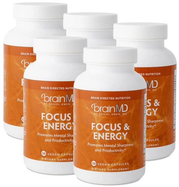 브레인엠디 포커스 앤 에너지 캡슐 BRAINMD Focus and Energy, 5개, 120정 - 쿠팡