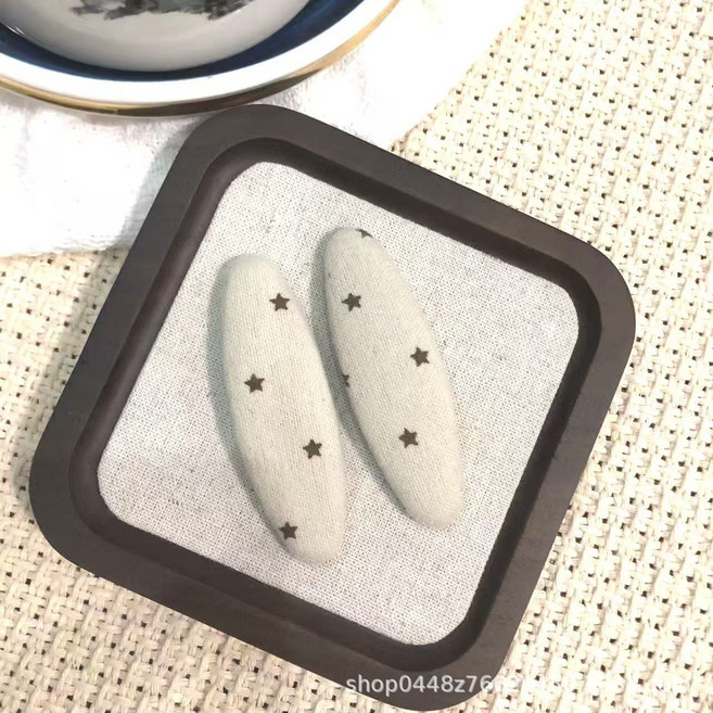 韓國布藝發夾側邊夾子