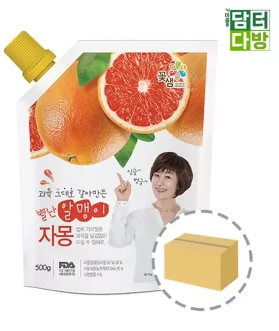 테온셀 (500g) 청귤/선물/세트/과일/음료/액상차/과일즙/파우치/전통차/음료수/한라봉차/베이스/선물용/셋트/과즙, 500g