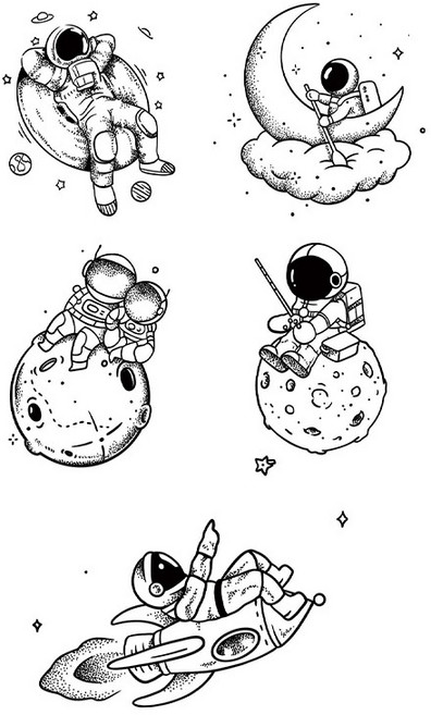 에테르넬 반영구 타투스티커 헤나, 1개, Q42