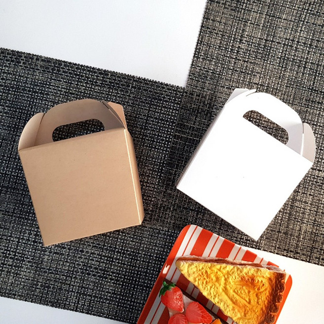 정사각 네이비 선물상자 ( 1호 2호 3호 ) 쿠키 마카롱 케이크 포장상자 답례품, 기프트상자 (크라프트)