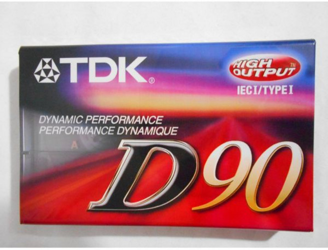 TDK D90 다이내믹 퍼포먼스 블랭크 카세트 테이프 PK 7개