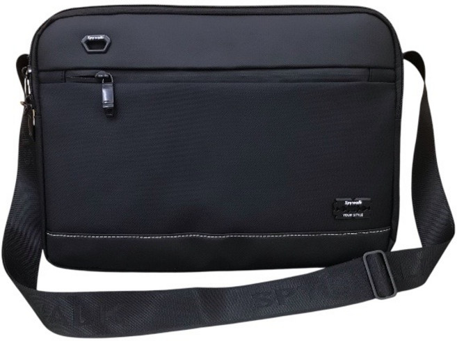 質感刷紋 尼龍防水側背包 男用, 尼龍款-黑色,中款