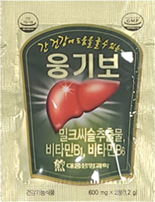 대웅생명과학 웅기보 밀크씨슬, 2정, 1개