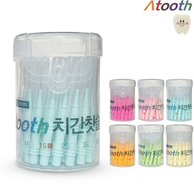 아투스 치과용 치간 칫솔 / 치과의사가 개발한 맞춤형 사이즈, 1mm, 30개입, 1개