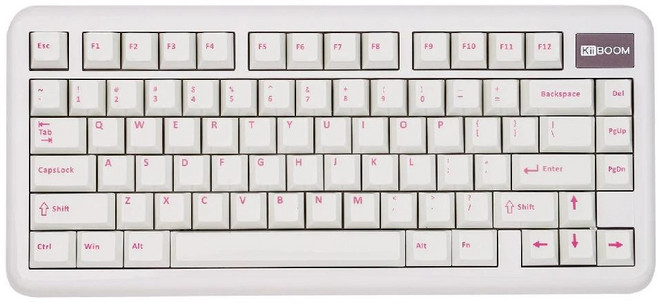 KiiBOOM 키붐 팬텀 81 Lite 핫스왑 유무선 기계식 키보드, 모찌축, 화이트