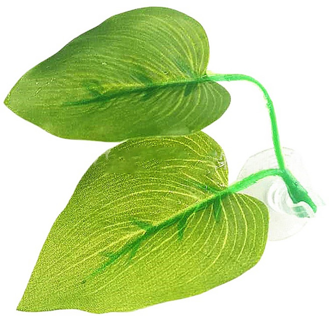 模擬水草葉片 柔軟安全 吸盤固定 鬥魚產卵輔助 水族箱裝飾, 1個