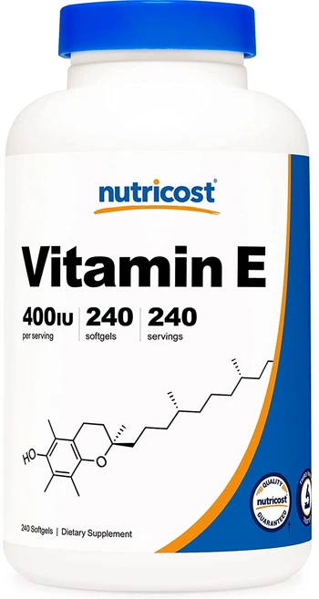 뉴트리코스트 비타민 E 400IU 소프트젤, 240정, 1개 - 쿠팡