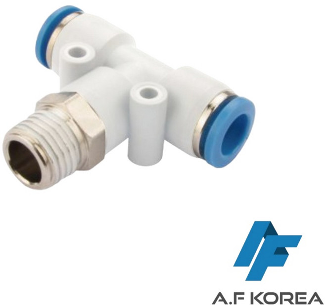 (12 16파이) 원터치 T자 PUT타입 에어 호스 휘팅 니플 (10EA) [에이에프코리아], FPB12-03, 1개