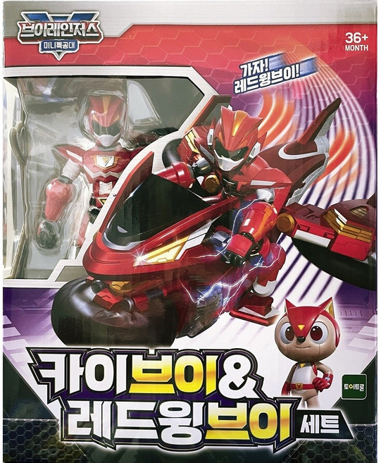 미니특공대 브이레인저스 피규어 카이브이 앤 레드윙브이 세트, 1세트
