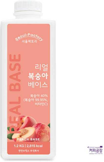 서울팩토리 리얼 복숭아 베이스, 1.2kg, 1개
