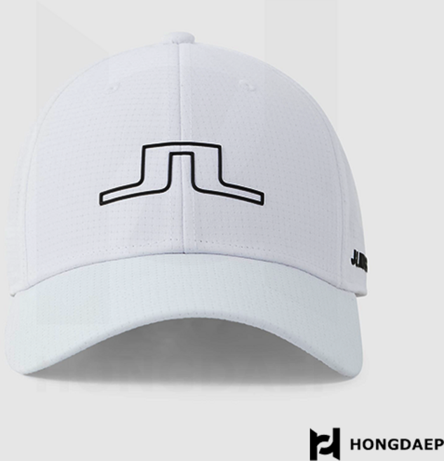 제이린드버그 남성 모자 카덴 골프 로고 캡 - 화이트