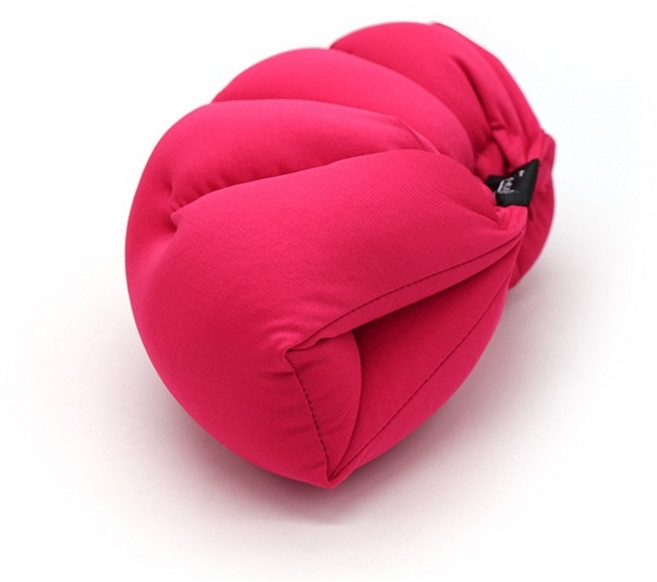 다리베개 쿠션 종아리 다리사이에 끼우는 베개, 한 사이즈, C.로즈레드단품팩, 1개