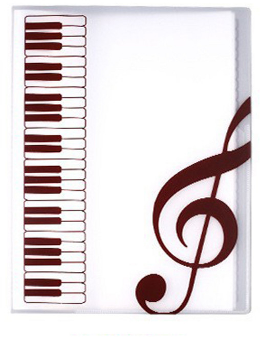 달빛코드 악보 화일 클리어 파일 피아노악보집 40매, 화이트, 1개