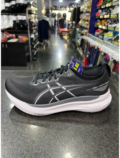 亞瑟士 ASICS GEL-KAYANO 31 男款 4E 寬楦 支撐型 慢跑鞋 - 黑白