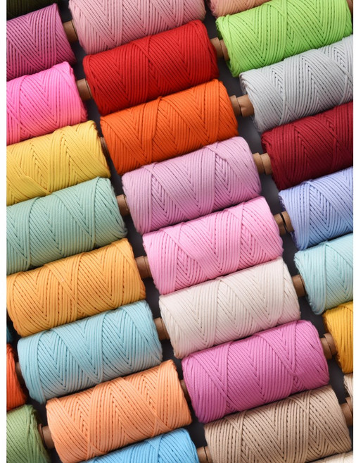 3.0mm 80yard 민자로프 우동실 마크라메 로프 마크라메 재료(63color), No.14, 1개, 컬러