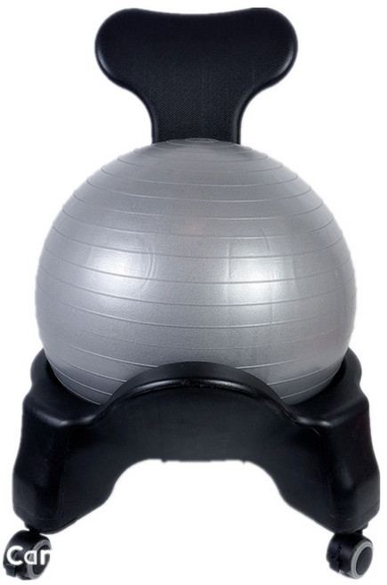 밸런스체어 짐볼균형의자 코어훈련 짐 필라테스용 요가원용 보수볼체어, 연핑크