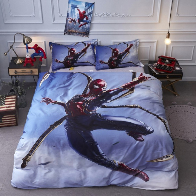 스파이더맨 이불세트 커버 슈퍼싱글 남아 침구 베개 순면, C