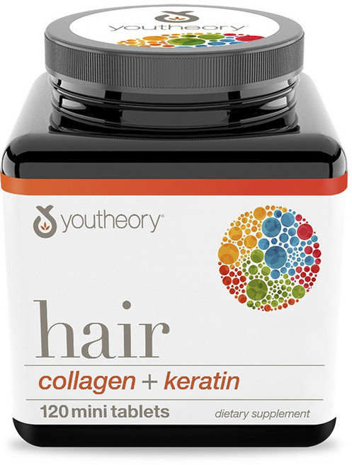Youtheory 膠原蛋白&複合角蛋白迷你錠, 120顆, 1罐