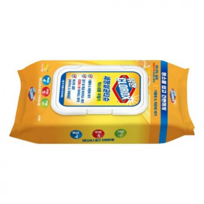 유한락스 세정살균티슈 시트러스 블렌드 60p, 1개