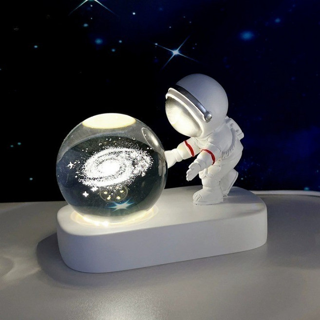 오로라 우주인 무드등 은하수 무드등 조명, 1개, 우주인 은하수